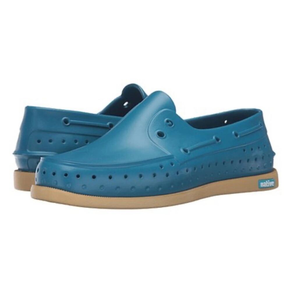 Native Men’s Howard Loafers / Slip‎ On Sneaker Water Shoes - Blue Casual - 9